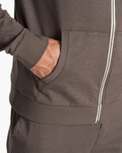 Coronado Hoodie | Cocoa Heather 11 Coronado Hoodie | Cocoa Heather -Vuori Clothing Store V243COH FA23 M ECOMM fleece DETAIL 8