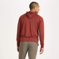 Ponto Performance Half Zip Hoodie | Red Clay Heather 9 Ponto Performance Half Zip Hoodie | Red Clay Heather -Vuori Clothing Store V244HRC 3 234f1f50 542f 4c23 8419 7eea7cb29166
