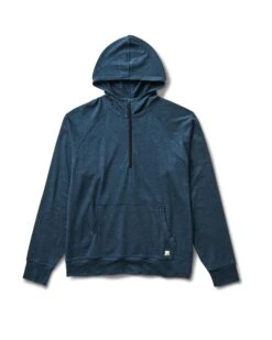 Ponto Performance Half Zip Hoodie | Indigo Heather