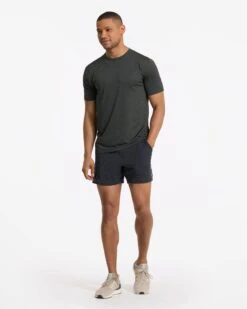 Ponto Short 5" | Charcoal Heather -Vuori Clothing Store V3005HCC 1695