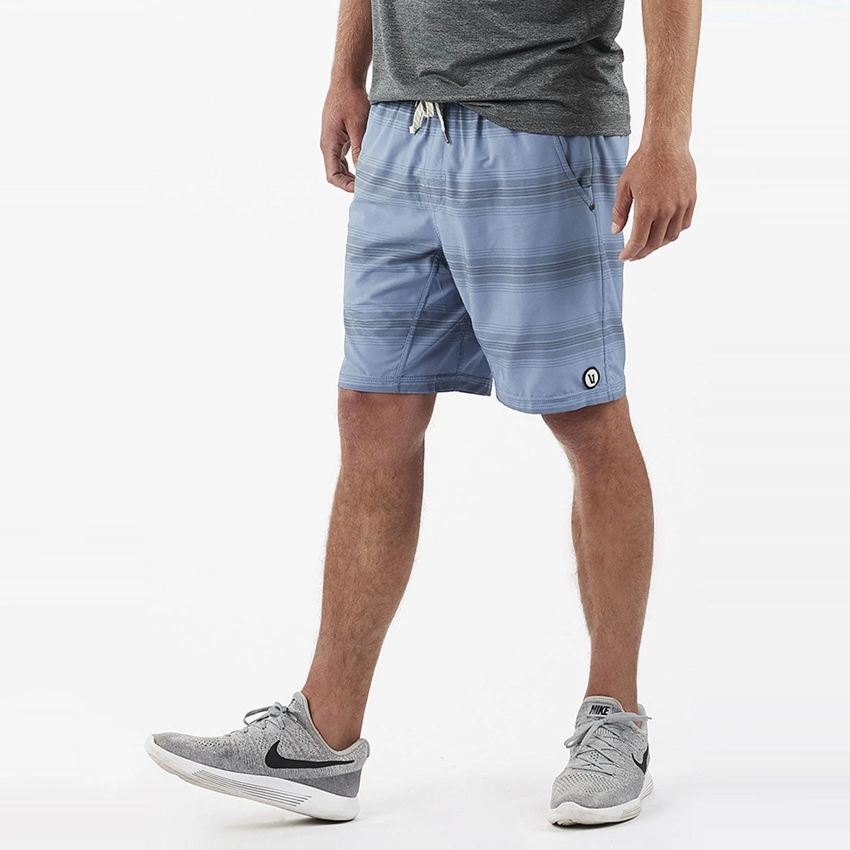 Kore Short | Slate/Charcoal Stripe 3 Kore Short | Slate/Charcoal Stripe - Image 3