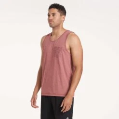 Tradewind Performance Tank | Sienna Heather -Vuori Clothing Store V302BLK 2066