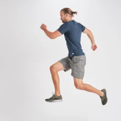 Kore Short | Grey Linen Texture -Vuori Clothing Store V302GRL 4 3c788a7d e106 4d80 a8a3 550bb96ba048