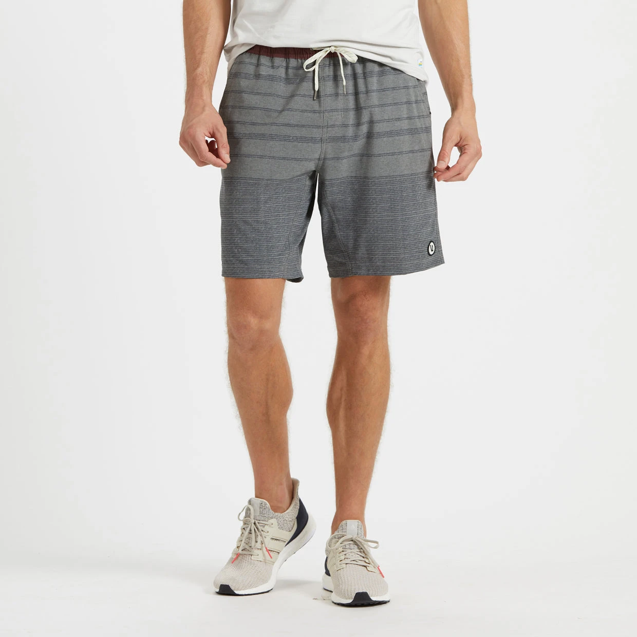Kore Short | Grey Varied Stripe 2 Kore Short | Grey Varied Stripe - Image 2