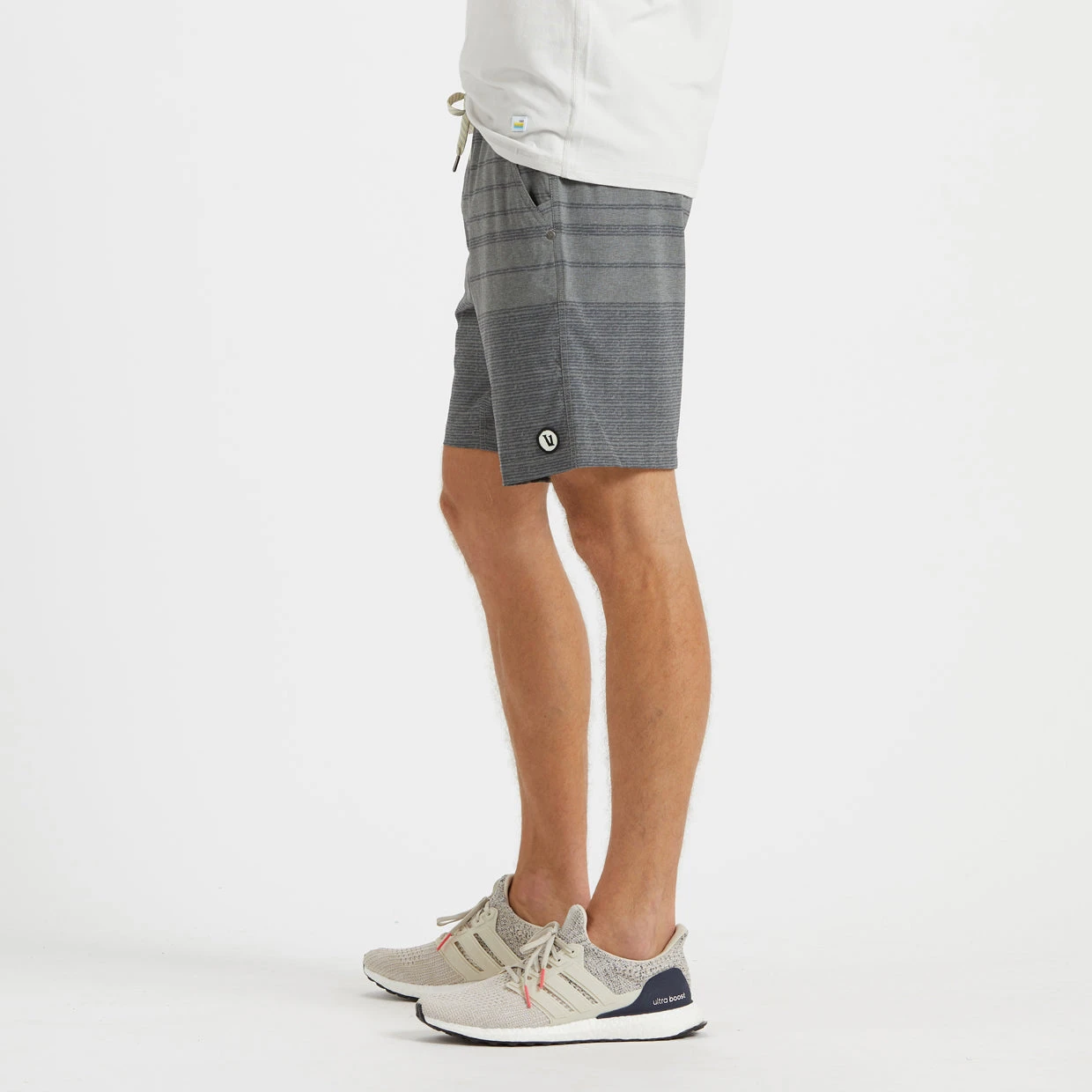 Kore Short | Grey Varied Stripe 3 Kore Short | Grey Varied Stripe - Image 3