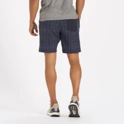 Kore Short | Ink Shibori Grid -Vuori Clothing Store V302ISG 3 c2a4c28e 4892 48a6 86fd 5e2e950cd6f5