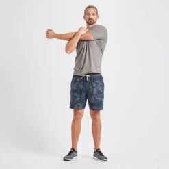 Kore Short | Navy Camo -Vuori Clothing Store V302NCM 4