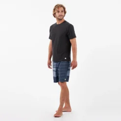 Equator Boardshort | Navy Asym Block -Vuori Clothing Store V310.10ANB 4