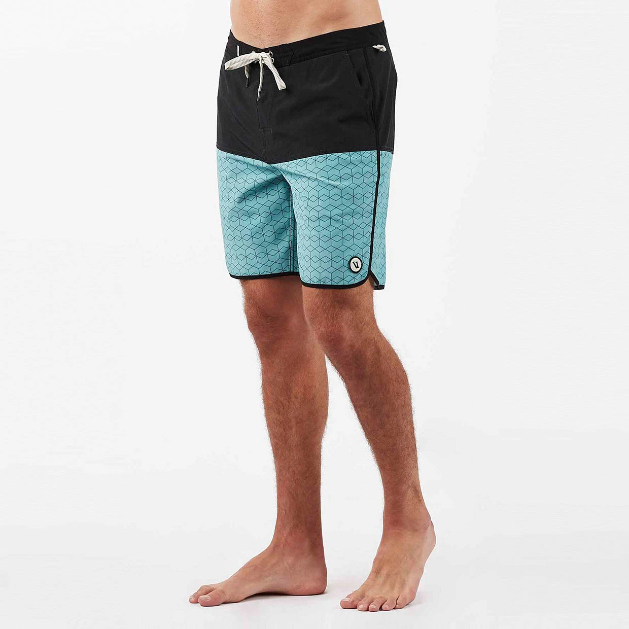 Cruise Boardshort | Glacier Hex Block 2 Cruise Boardshort | Glacier Hex Block - Image 2