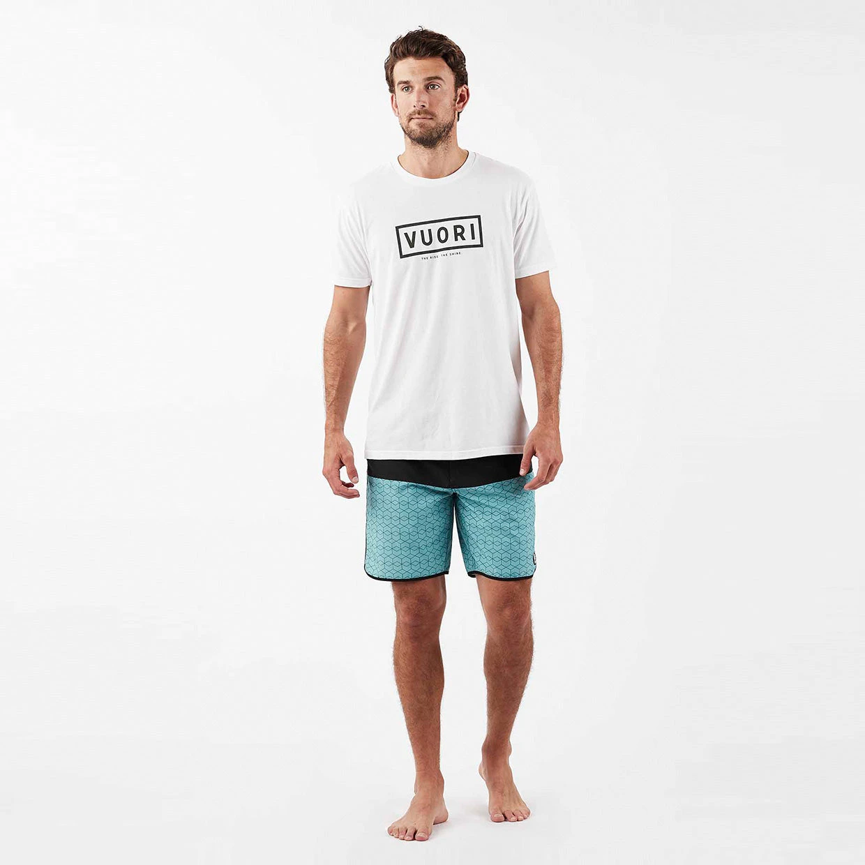 Cruise Boardshort | Glacier Hex Block 4 Cruise Boardshort | Glacier Hex Block - Image 4