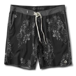 Cruise Boardshort | Black Vintage Floral