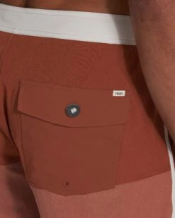 Cruise Boardshort | Dark Penny Linen Texture Block -Vuori Clothing Store V314DPBnew