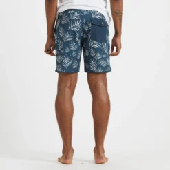 Cruise Boardshort | Indigo Floating Palm -Vuori Clothing Store V314IFP 3