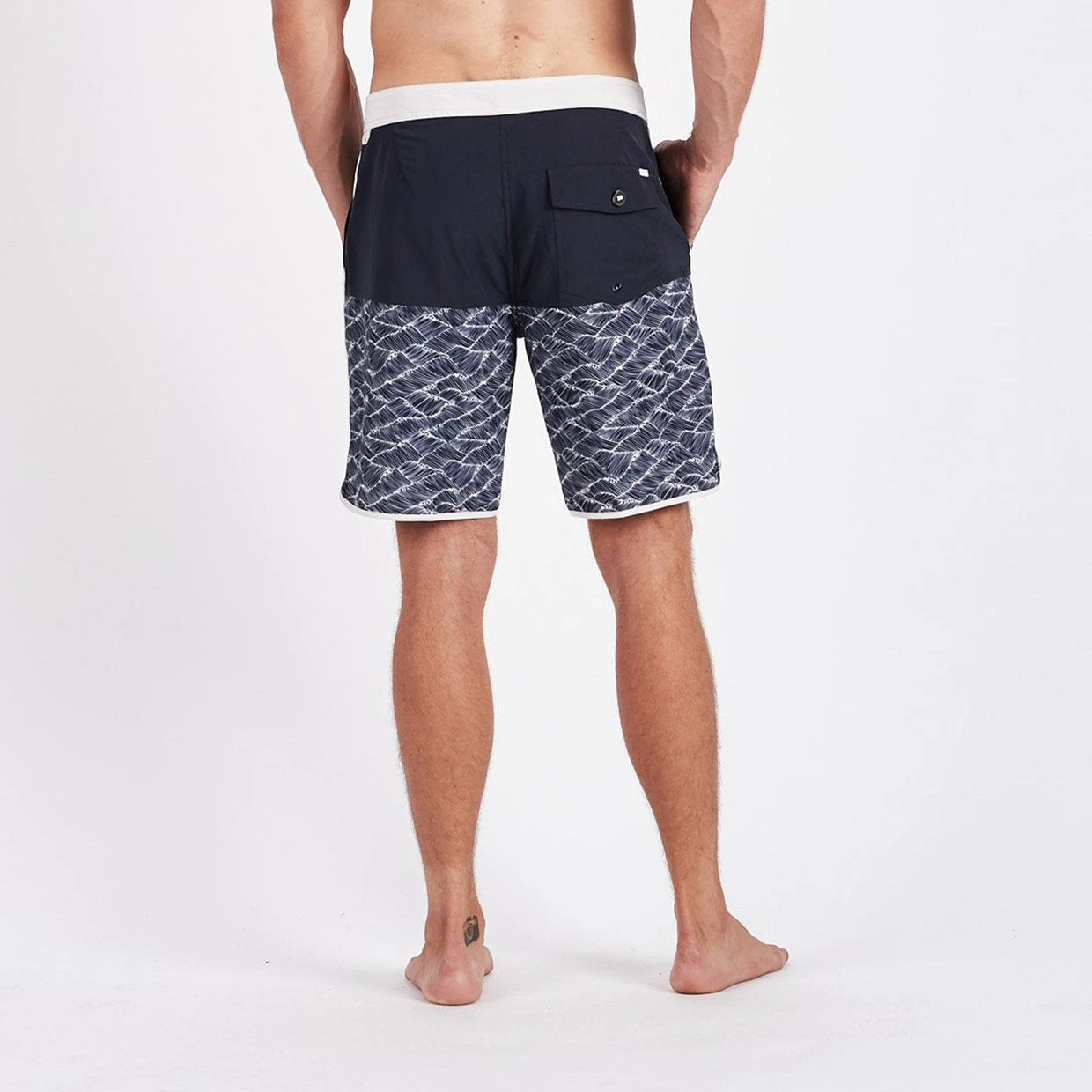 Cruise Boardshort | Navy Wave Block 3 Cruise Boardshort | Navy Wave Block - Image 3