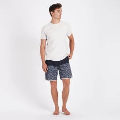 Cruise Boardshort | Navy Wave Block 9 Cruise Boardshort | Navy Wave Block -Vuori Clothing Store V314NWB 4