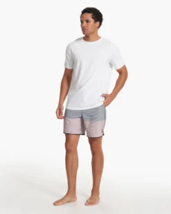 Cruise Boardshort | Plum Wave Stripe 10 Cruise Boardshort | Plum Wave Stripe -Vuori Clothing Store V314PWV SP23 M ECOMM BOARDSHORTS DETAIL 2652