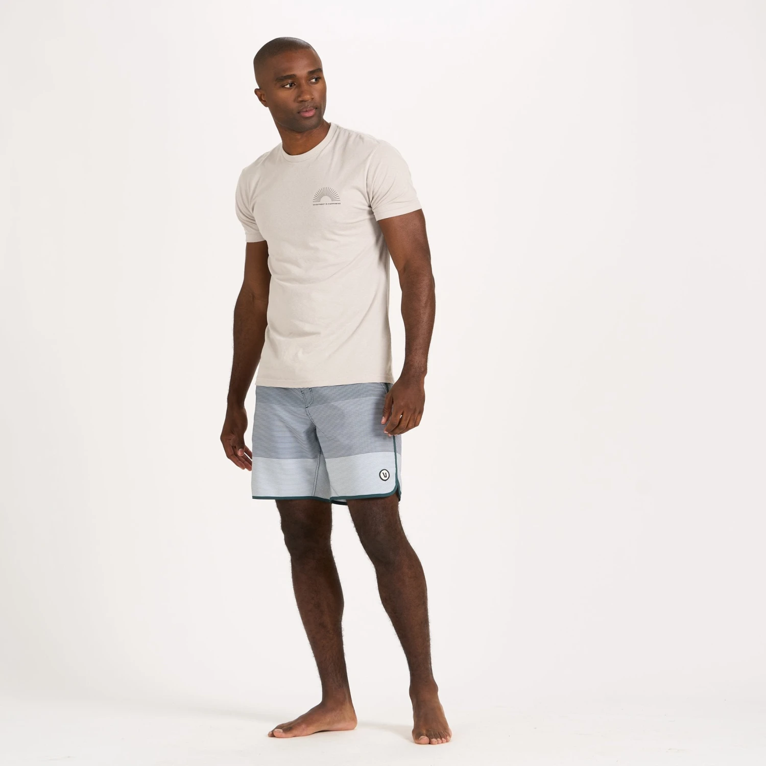 Cruise Boardshort | Steel Blue Wave Stripe 4 Cruise Boardshort | Steel Blue Wave Stripe - Image 4