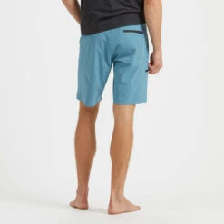 Sonic Seamless Boardshort | Sapphire Linen Texture -Vuori Clothing Store V317SPL 3
