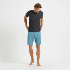 Sonic Seamless Boardshort | Sapphire Linen Texture -Vuori Clothing Store V317SPL 4