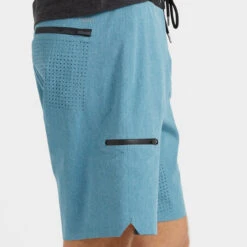 Sonic Seamless Boardshort | Sapphire Linen Texture -Vuori Clothing Store V317SPL 5