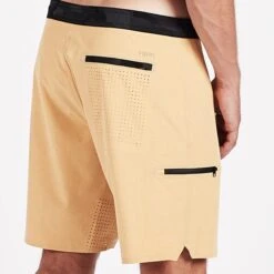 Sonic Seamless Boardshort | Saffron Linen Texture 8 Sonic Seamless Boardshort | Saffron Linen Texture -Vuori Clothing Store V317TLS 4