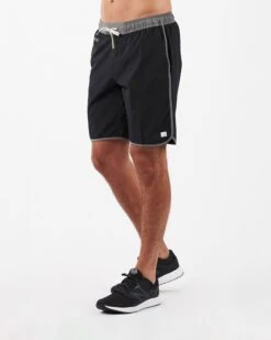 Banks Short | Black Linen Texture 6 Banks Short | Black Linen Texture -Vuori Clothing Store V330.03BKL 2