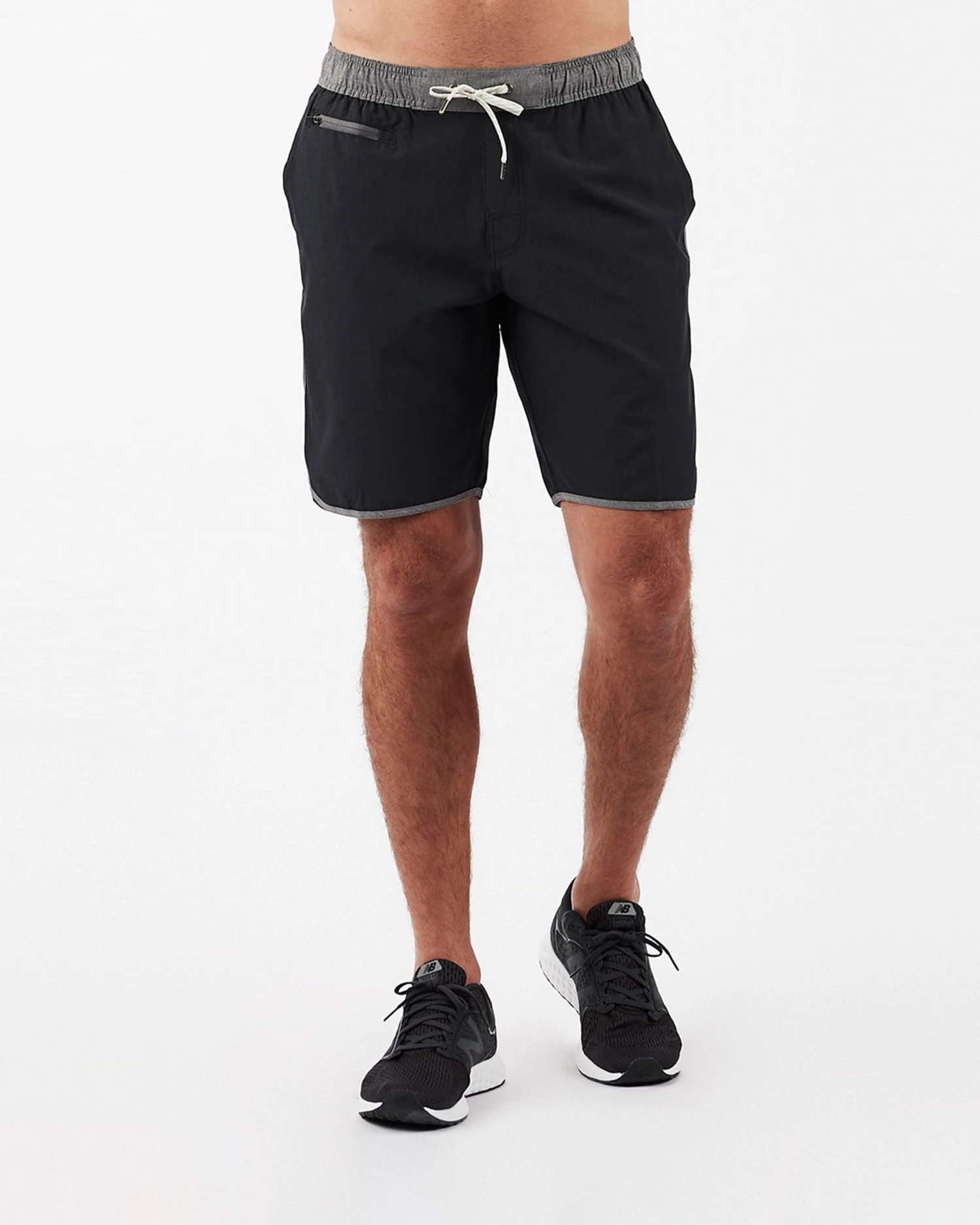 Banks Short | Black Linen Texture 2 Banks Short | Black Linen Texture - Image 2