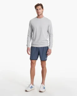 Banks Short | Azure Linen Texture -Vuori Clothing Store V330AZL SP19 M ECOMM BOTTOM 3804