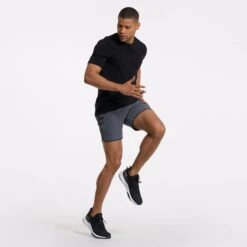 Banks Short | Engineered Charcoal Stripe -Vuori Clothing Store V330CEG 0245