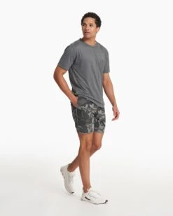 Banks Short | Grey Camo -Vuori Clothing Store V330CMO SP19 M ECOMM BOTTOM 0500