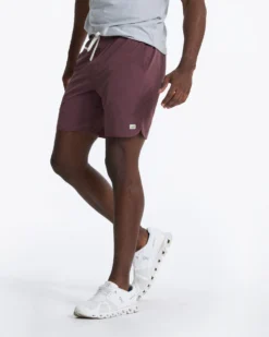 Banks Short | Chestnut Linen Texture -Vuori Clothing Store V330CTL 02472