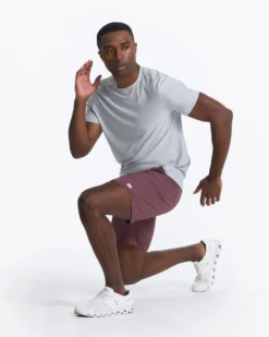 Banks Short | Chestnut Linen Texture -Vuori Clothing Store V330CTL FA22 M ECOMM 02443