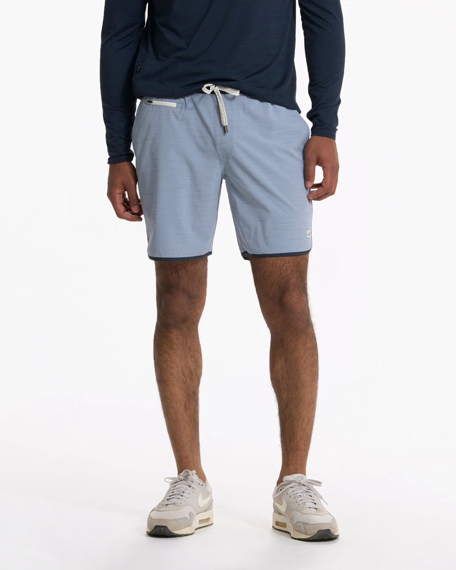 Banks Short | Light Cloud Slub Stripe 2 Banks Short | Light Cloud Slub Stripe - Image 2