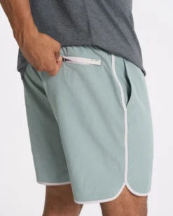 Banks Short | Neptune Linen Texture -Vuori Clothing Store V330NPL SP23 M ECOMM SHORTS DETAIL 2710 1x1 11a6dad7 a050 4bf3 a3df 8f9ac806c6d5