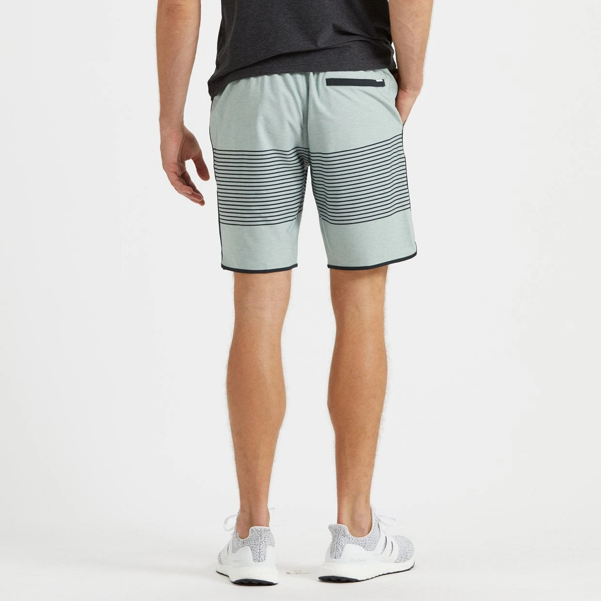 Banks Short | Sea Glass Linen Texture Stripe 4 Banks Short | Sea Glass Linen Texture Stripe - Image 4