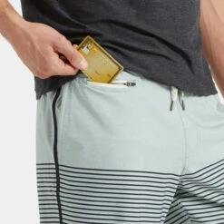 Banks Short | Sea Glass Linen Texture Stripe 11 Banks Short | Sea Glass Linen Texture Stripe -Vuori Clothing Store V330SLS 5