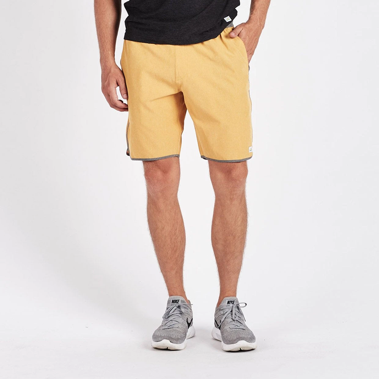 Banks Short | Saffron Linen Texture 2 Banks Short | Saffron Linen Texture - Image 2