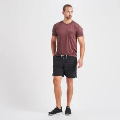 Trail Short | Black Dye Stripe -Vuori Clothing Store V341BDS 4 update