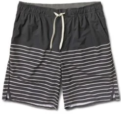 Trail Short | Charcoal Natural Stripe