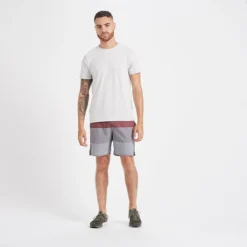 Trail Short | Fig Stripe -Vuori Clothing Store V341FIS 4 update