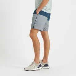 Trail Short | Indigo Stripe 7 Trail Short | Indigo Stripe -Vuori Clothing Store V341IST 2