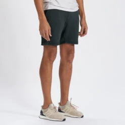 Ponto Short | Blackened Green Heather -Vuori Clothing Store V344HBG 2