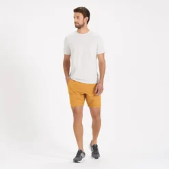 Ponto Short | Flax Heather -Vuori Clothing Store V344HFL 4