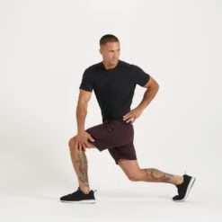 Ponto Short | Oxblood Heather -Vuori Clothing Store V344HOX 5 2114c183 e2f7 4978 9bb1 7e3c3f89919b