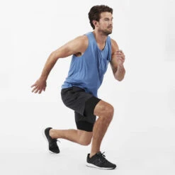 Stockton Short | Black Linen Texture -Vuori Clothing Store V346BKL 8