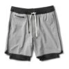 Stockton Short | Grey Linen Texture