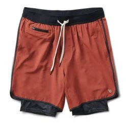 Stockton Short | Red Clay Linen Texture