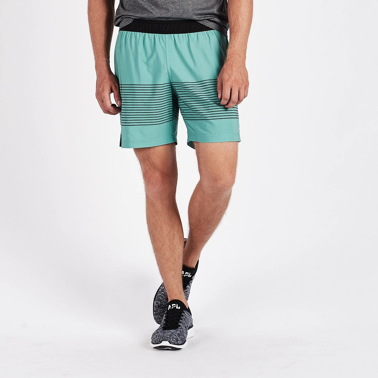 Rush Short | Aloe Black Stripe 2 Rush Short | Aloe Black Stripe - Image 2