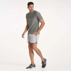 Banks Short 5" | Platinum Herringbone -Vuori Clothing Store V366PHB 1682