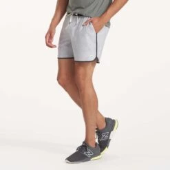 Banks Short 5" | Platinum Herringbone -Vuori Clothing Store V366PHB 1737